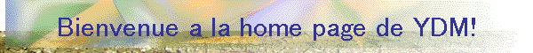 Bienvenue a la home page de YDM!