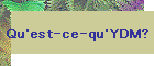 Qu'est-ce-qu'YDM?